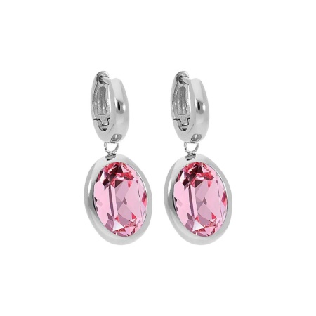 Серьги Qudo, Creole TIVOLA small S light rose, 310506 R/S